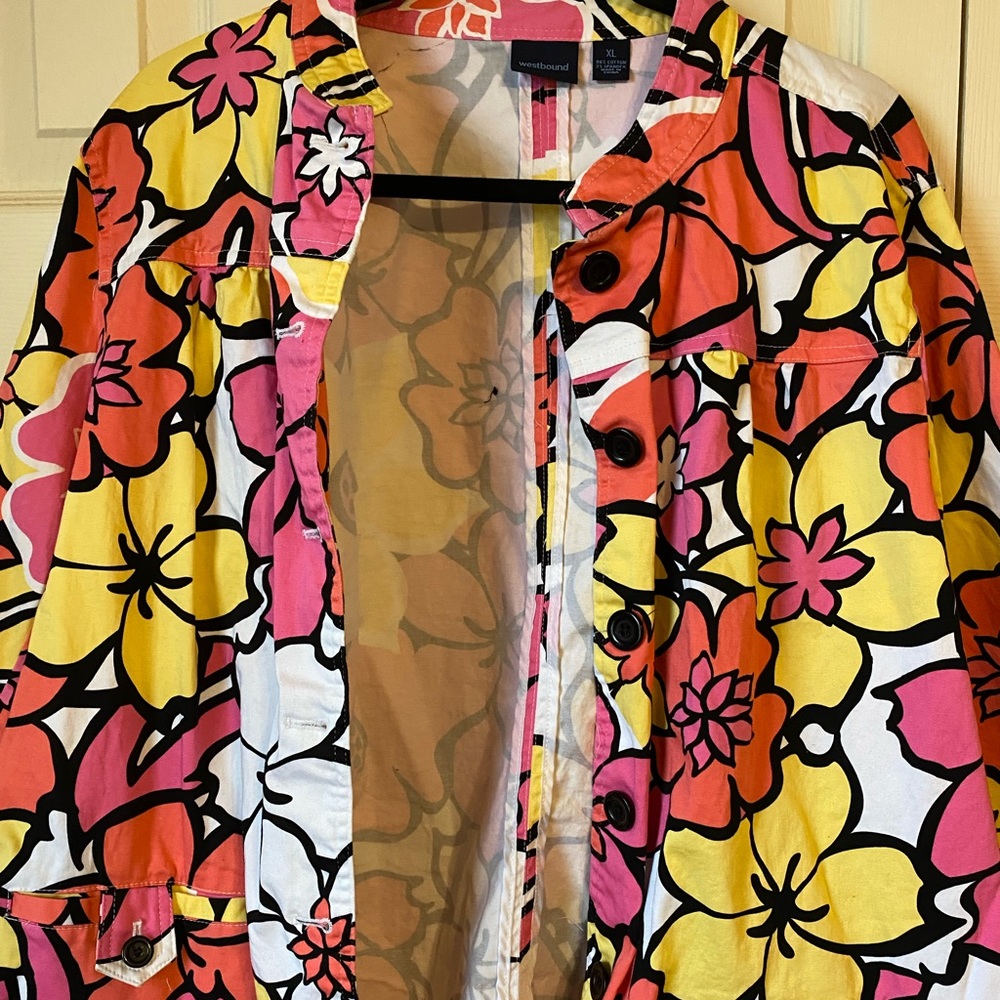 VINTAGE Westbound Large Floral Jacket